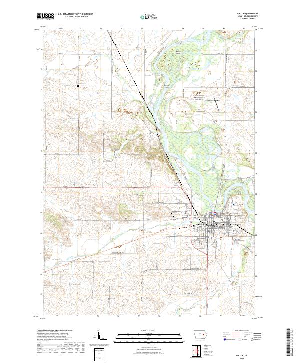 USGS Topographic Map – Vinton