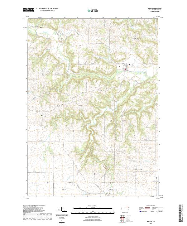 USGS Topographic Map – Wadena
