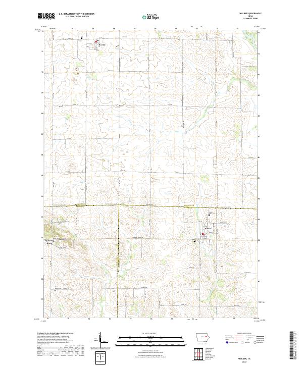USGS Topographic Map – Walker