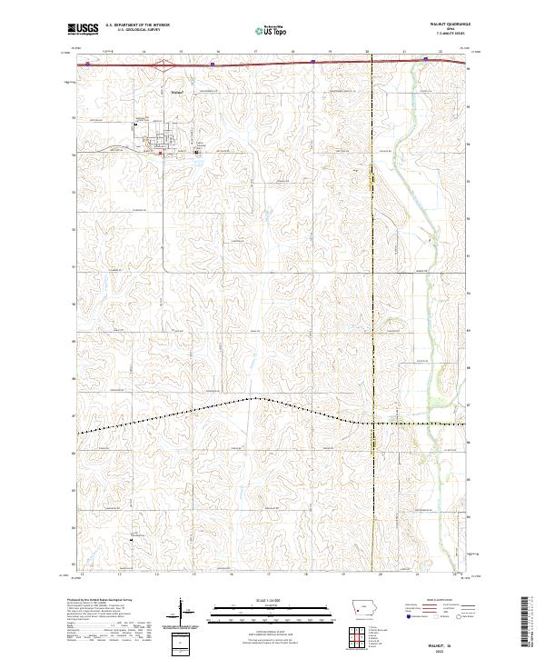 USGS Topographic Map – Walnut