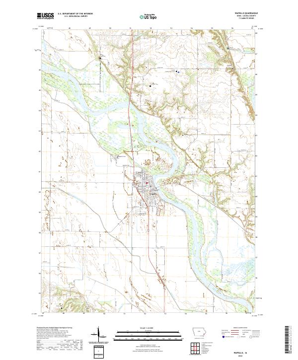 USGS Topographic Map – Wapello