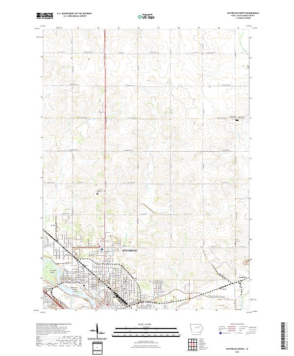 USGS Topographic Map – Waterloo North