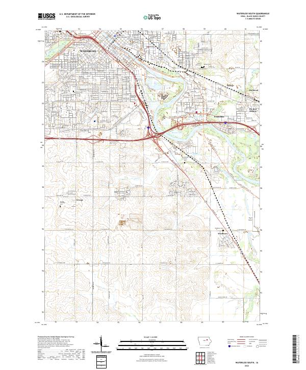 USGS Topographic Map – Waterloo South