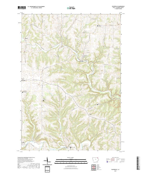 USGS Topographic Map – Waterville