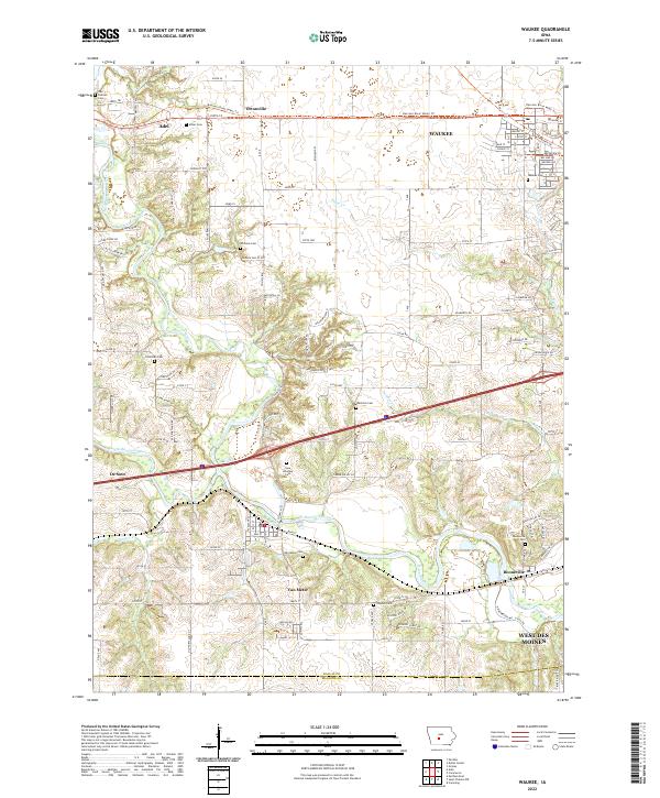USGS Topographic Map – Waukee