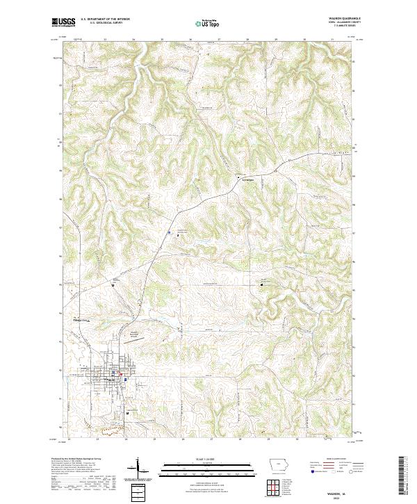USGS Topographic Map – Waukon