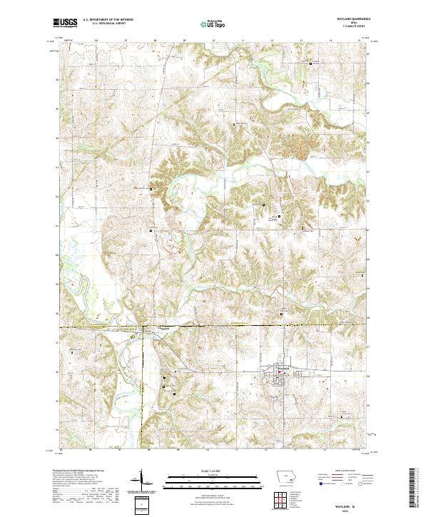 USGS Topographic Map – Wayland