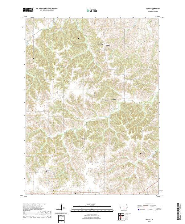 USGS Topographic Map – Weller