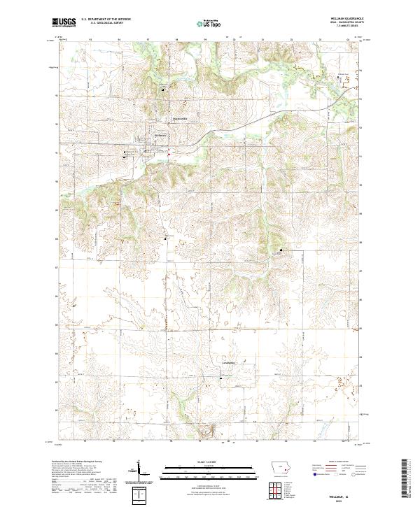 USGS Topographic Map – Wellman