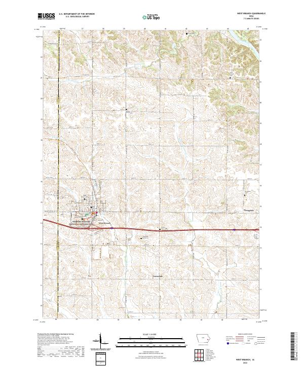 USGS Topographic Map – West Branch