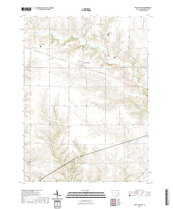 USGS Topographic Map – West Chester