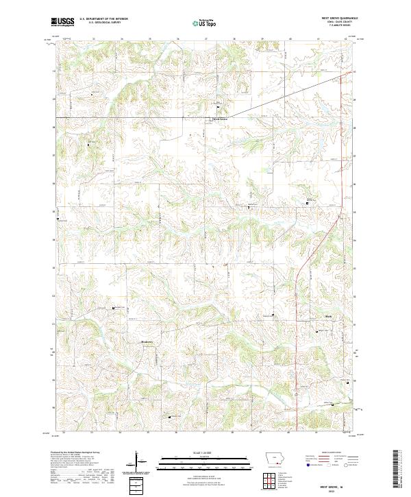 USGS Topographic Map – West Grove