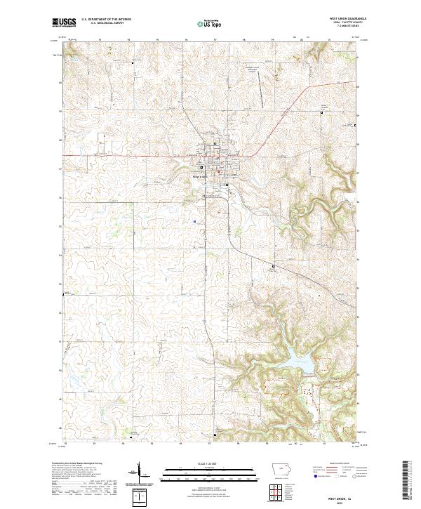 USGS Topographic Map – West Union