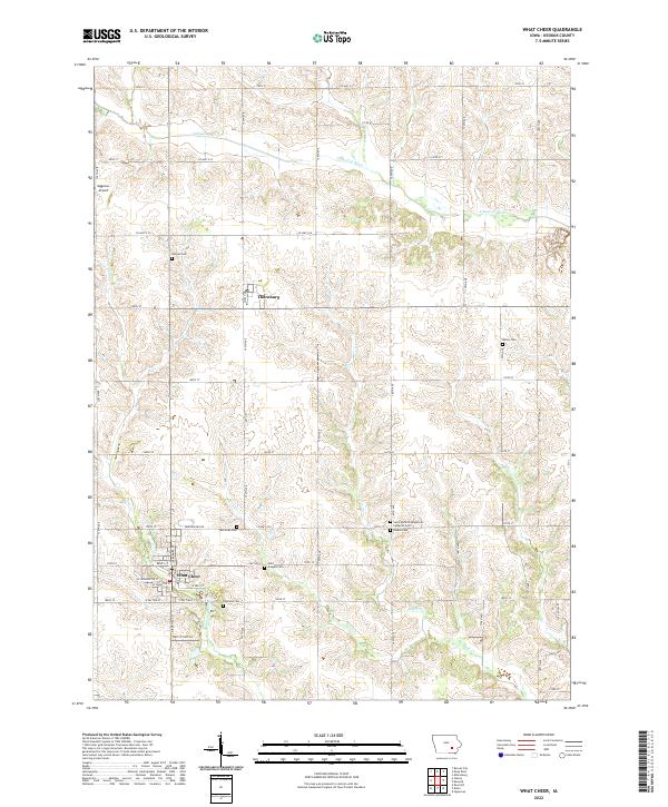 USGS Topographic Map – What Cheer