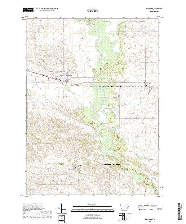 USGS Topographic Map – Wheatland