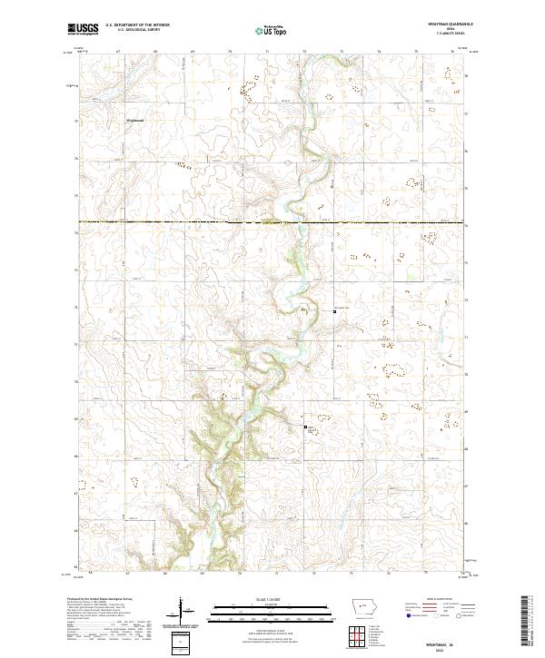 USGS Topographic Map – Wightman