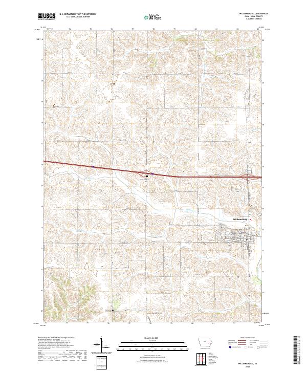 2022 Map of Williamsburg, 2022 Print