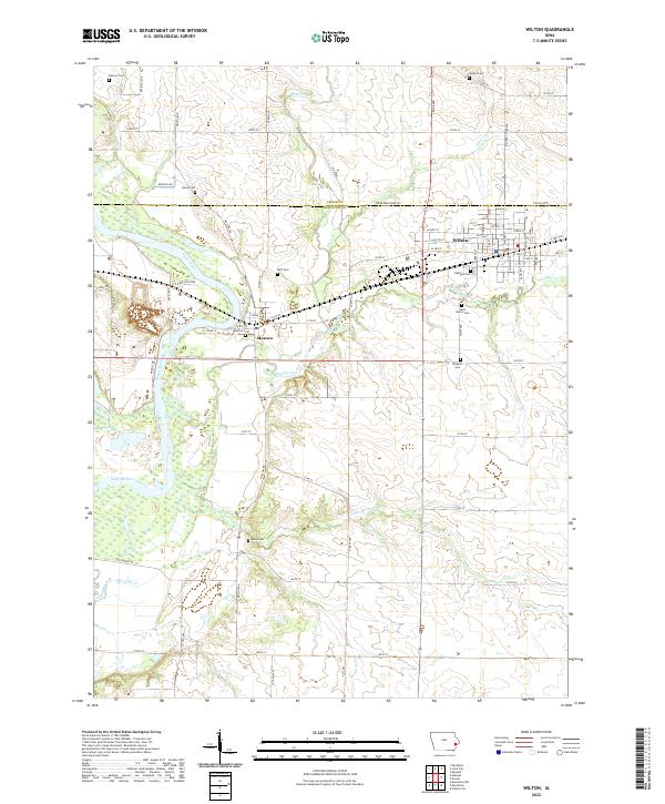 USGS Topographic Map – Wilton