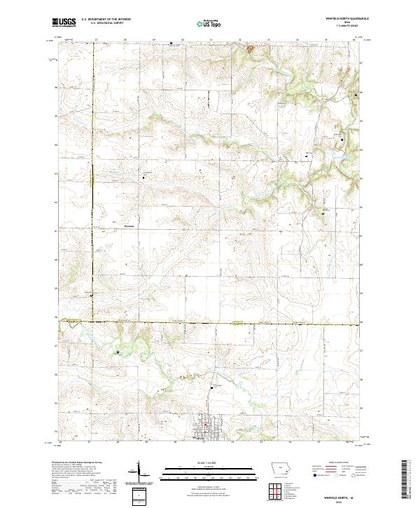 USGS Topographic Map – Winfield North