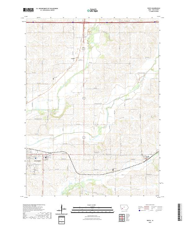 USGS Topographic Map – Wiota