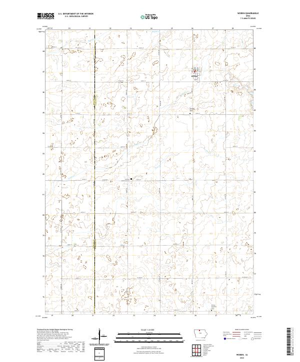 USGS Topographic Map – Woden