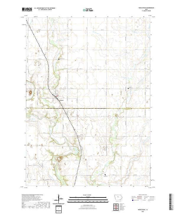 USGS Topographic Map – Woolstock