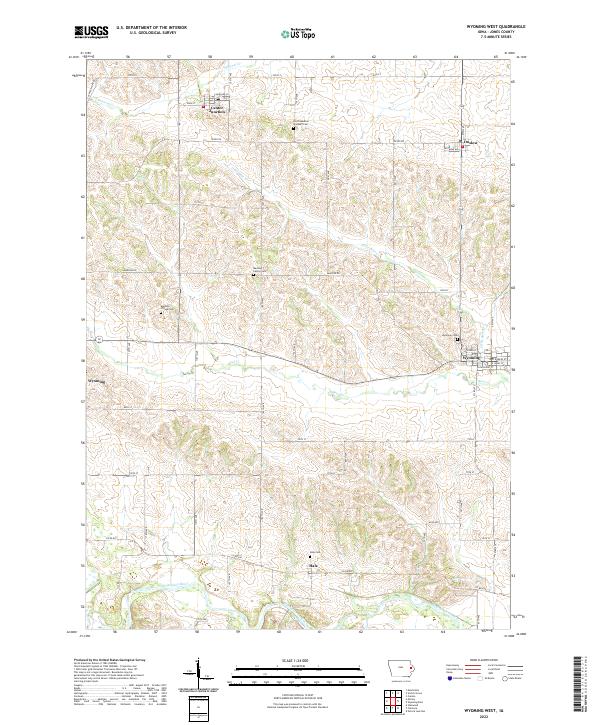 USGS Topographic Map – Wyoming West