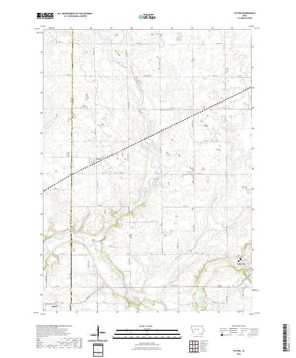 USGS Topographic Map – Yetter