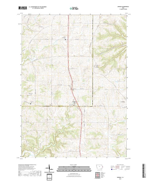 USGS Topographic Map – Zwingle