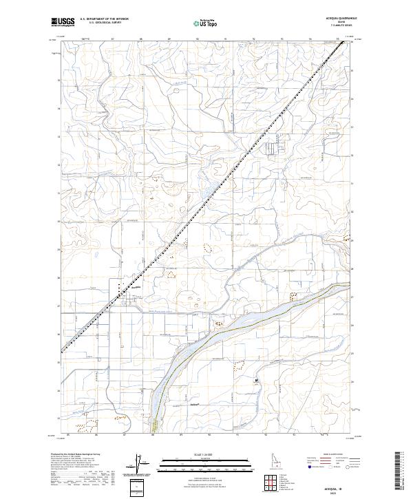 USGS Topographic Map – Acequia