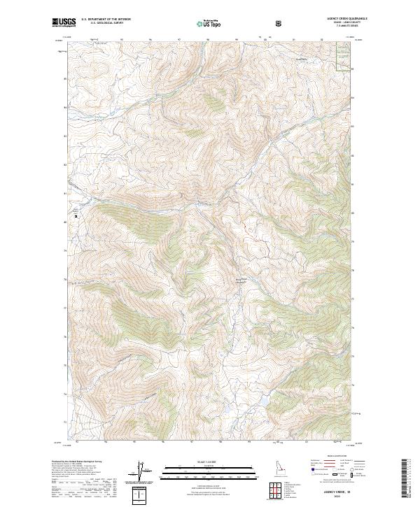 USGS Topographic Map – Agency Creek