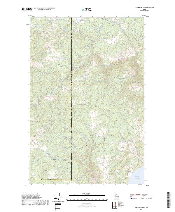 USGS Topographic Map – Aldermand Ridge