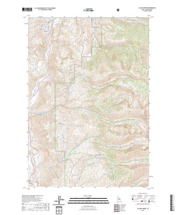 USGS Topographic Map – Allison Creek