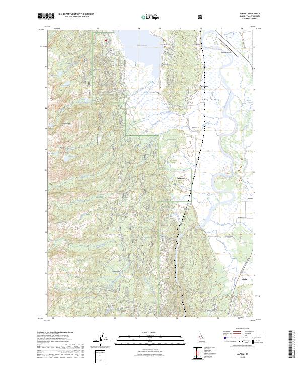 USGS Topographic Map – Alpha