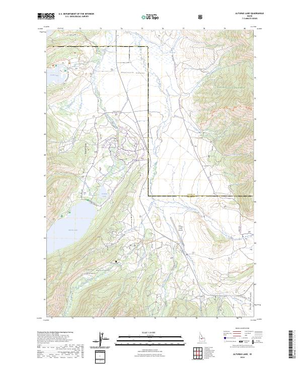 USGS Topographic Map – Alturas Lake