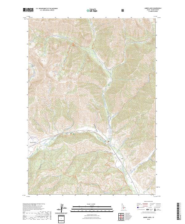 USGS Topographic Map – Amber Lakes