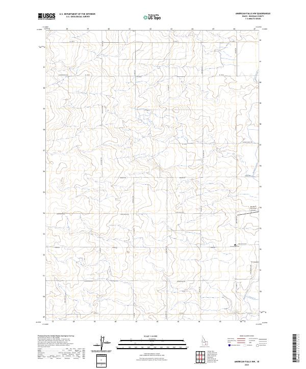 USGS Topographic Map – American Falls NW