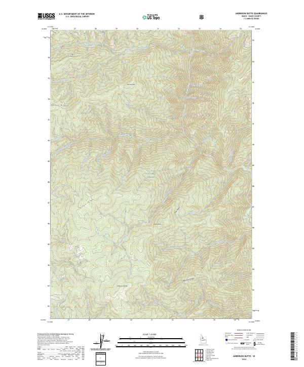 USGS Topographic Map – Anderson Butte