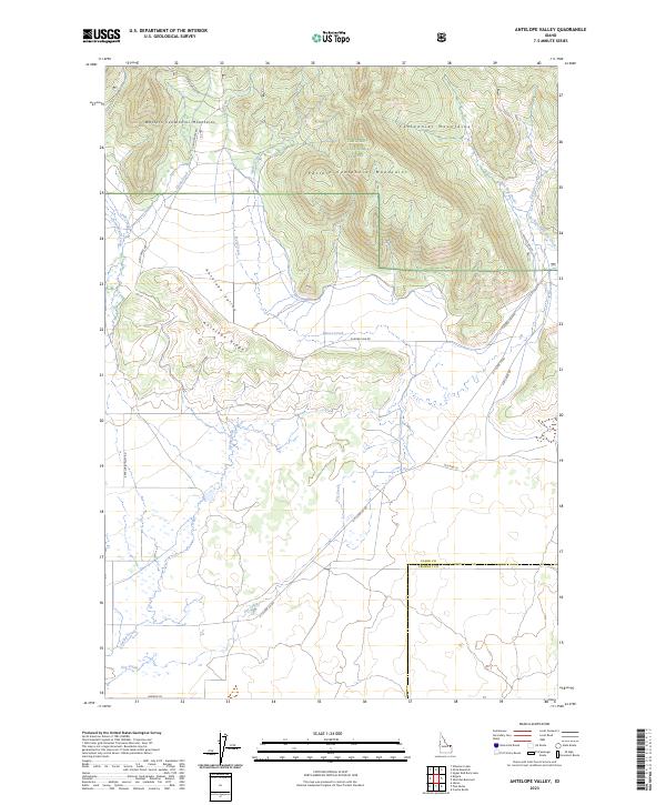 USGS Topographic Map – Antelope Valley