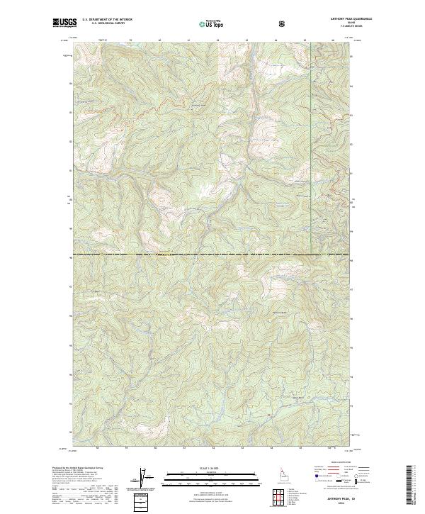 USGS Topographic Map – Anthony Peak