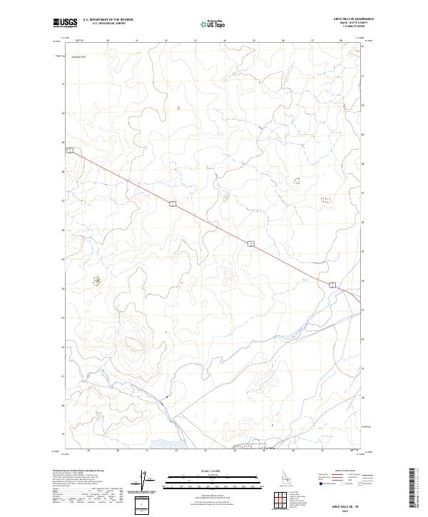 2023 Map of Arco Hills SE, 2023 Print