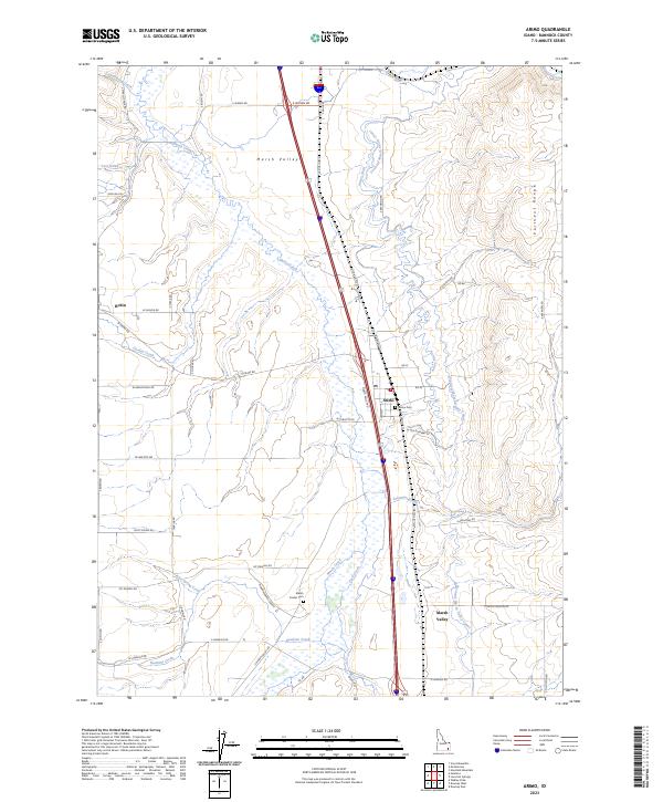 USGS Topographic Map – Arimo