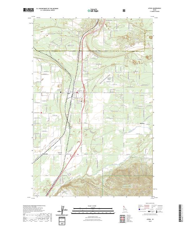 USGS Topographic Map – Athol