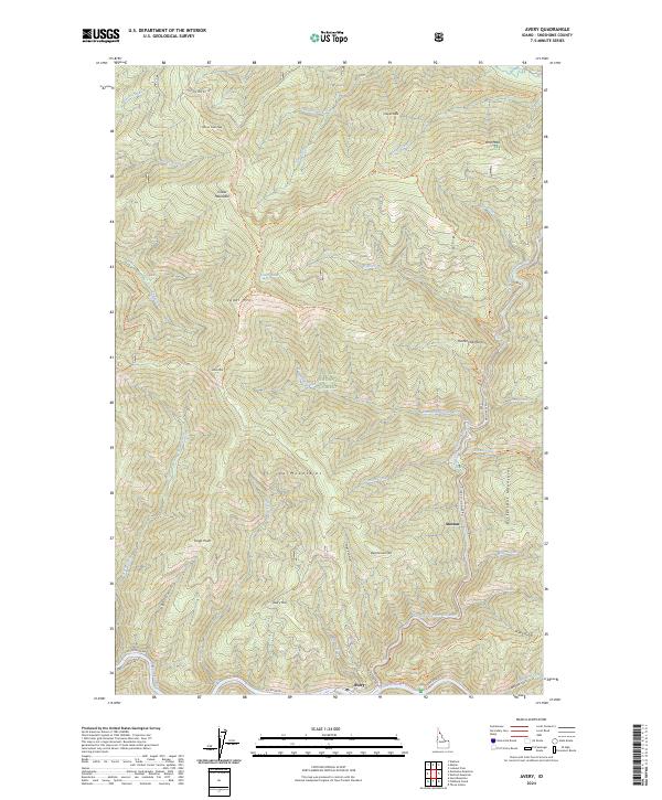 USGS Topographic Map – Avery