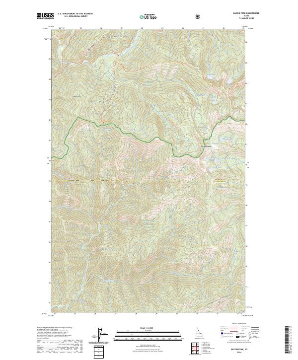 USGS Topographic Map – Bacon Peak