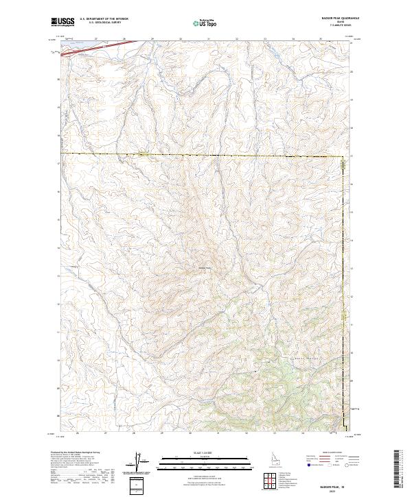 USGS Topographic Map – Badger Peak