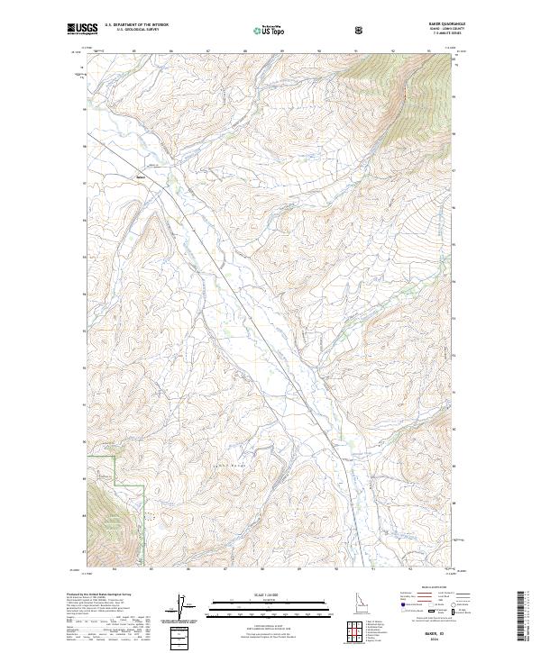 USGS Topographic Map – Baker