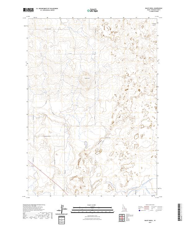 USGS Topographic Map – Baldy Knoll