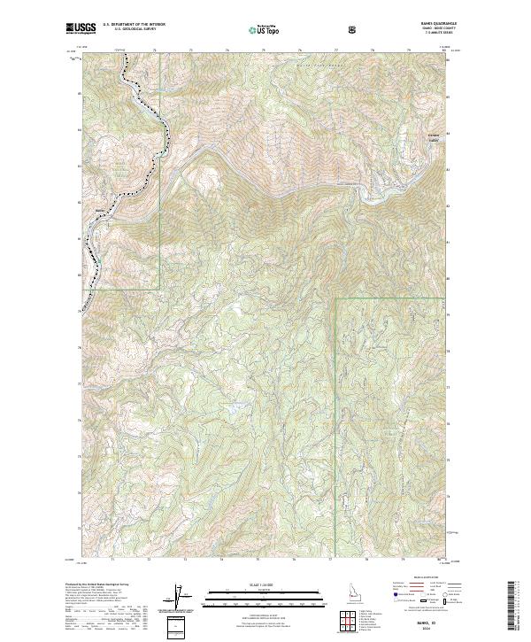 USGS Topographic Map – Banks