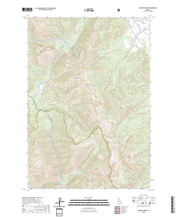 USGS Topographic Map – Banner Summit